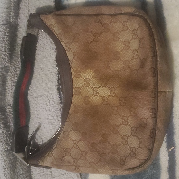Authentic Gucci  Monogram Brown Shoulder Bag - Picture 16 of 16